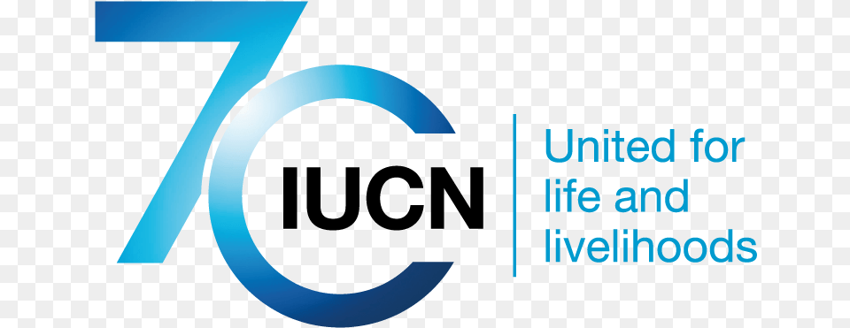 Logo Iucn 70th Anniversairy International Union For Conservation Of Nature And, Text Free Png Download