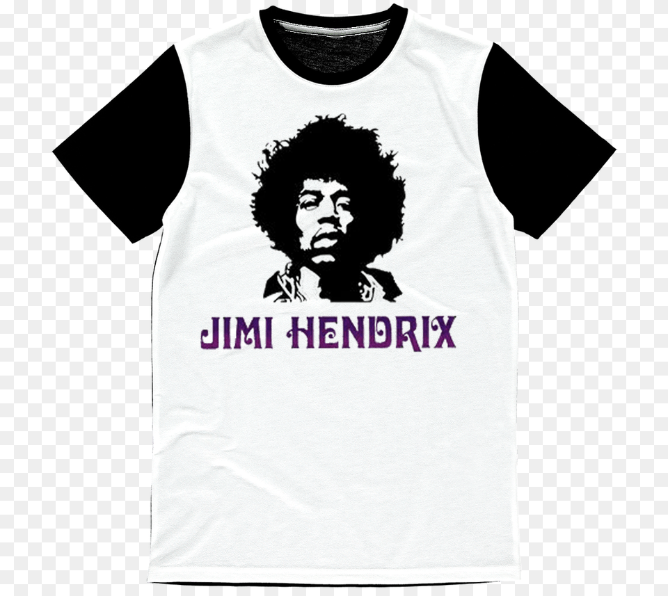 Logo Jimi Hendrix Download Jimi Hendrix Black White, Clothing, T-shirt, Baby, Person Png Image