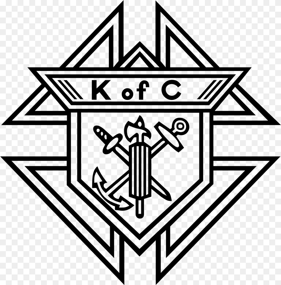 Logo K Of C, Gray Free Png