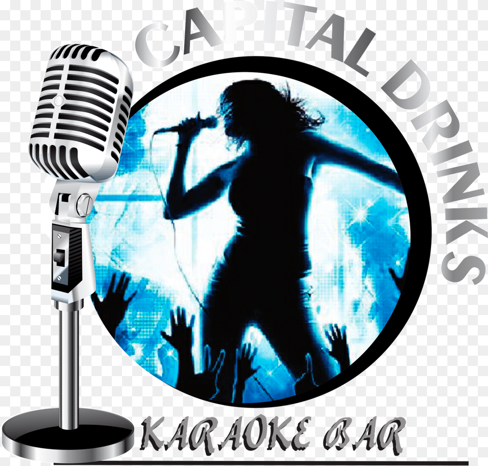 Logo Karaoke Revolution, Electrical Device, Microphone, Adult, Female Free Transparent Png