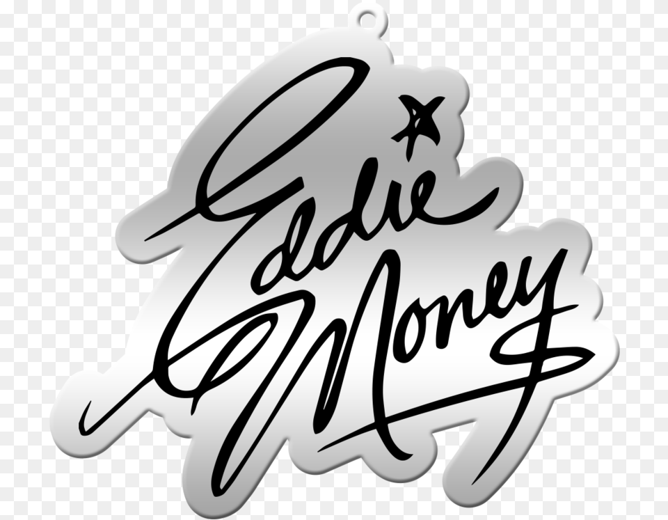 Logo Keychain Eddie Money Brand New Day, Handwriting, Text, Calligraphy, Ammunition Free Png