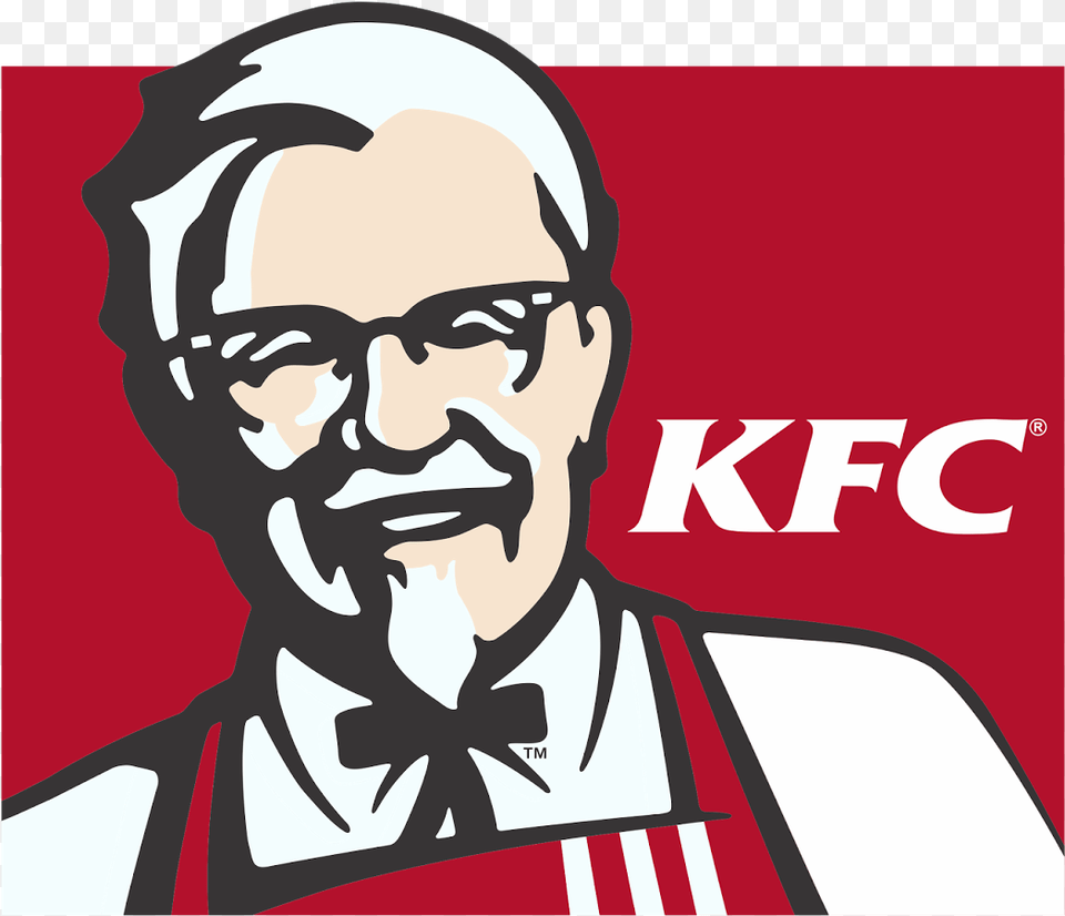 Logo Kfc Format Cdr Amp Hd Poulet Frit Kentucky Logo, Adult, Person, Man, Male Free Png