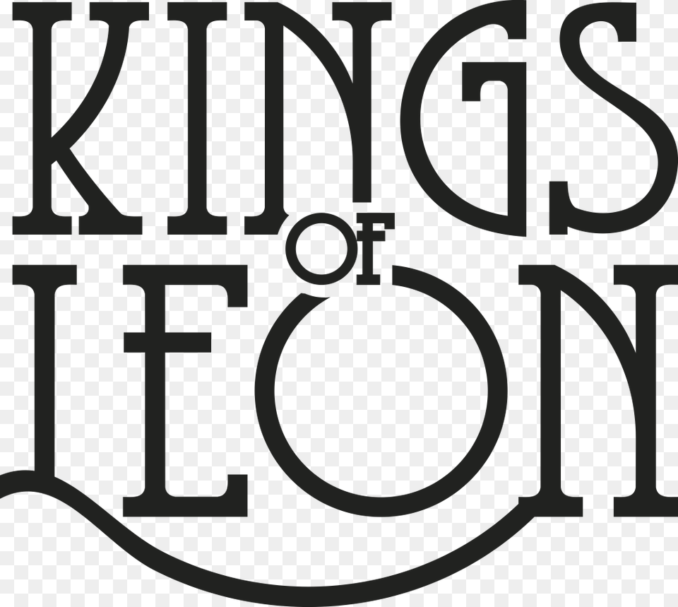 Logo Kings Of Leon, Text, Stencil, Device, Grass Free Png Download