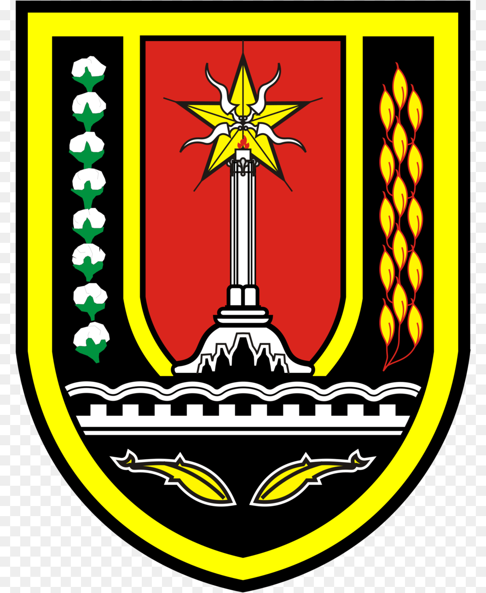 Logo Kota Semarang Clipart Mirza Andre Stamp Logo Clip Logo Semarang, Emblem, Symbol, Armor Free Png Download