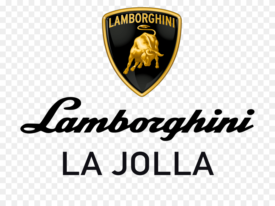 Logo Lamborghini La Jolla Black, Badge, Symbol, Emblem Png