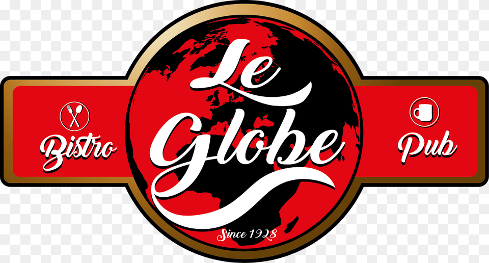 Logo Le Globe World Globe Black And White, Beverage, Coke, Soda Png Image
