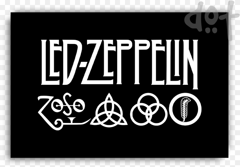 Logo Led Zeppelin, Text, Stencil Free Transparent Png