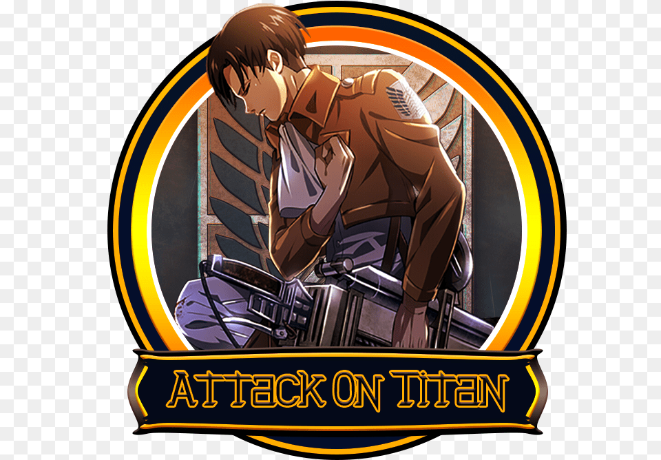 Logo Levi Ackerman, Publication, Book, Comics, Person Free Transparent Png