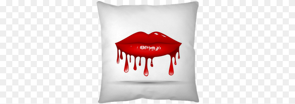 Logo Lips Dripping Gloss Permanent Makeup, Cushion, Home Decor, Pillow, Food Free Png Download