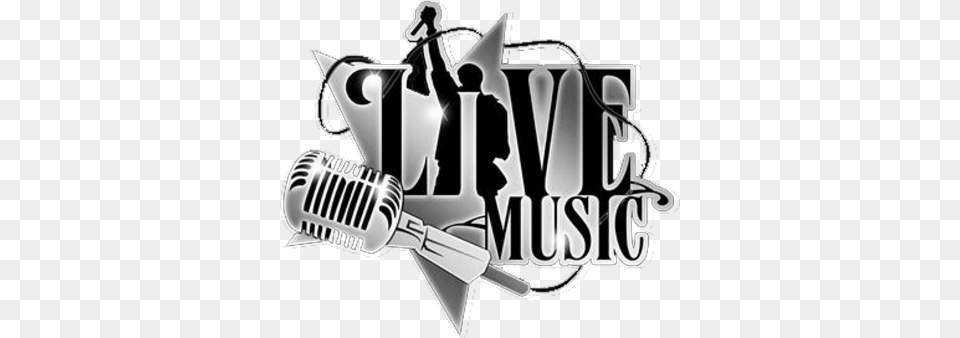 Logo Live Music Live Music Logo, Electrical Device, Microphone, Gas Pump, Machine Free Png Download