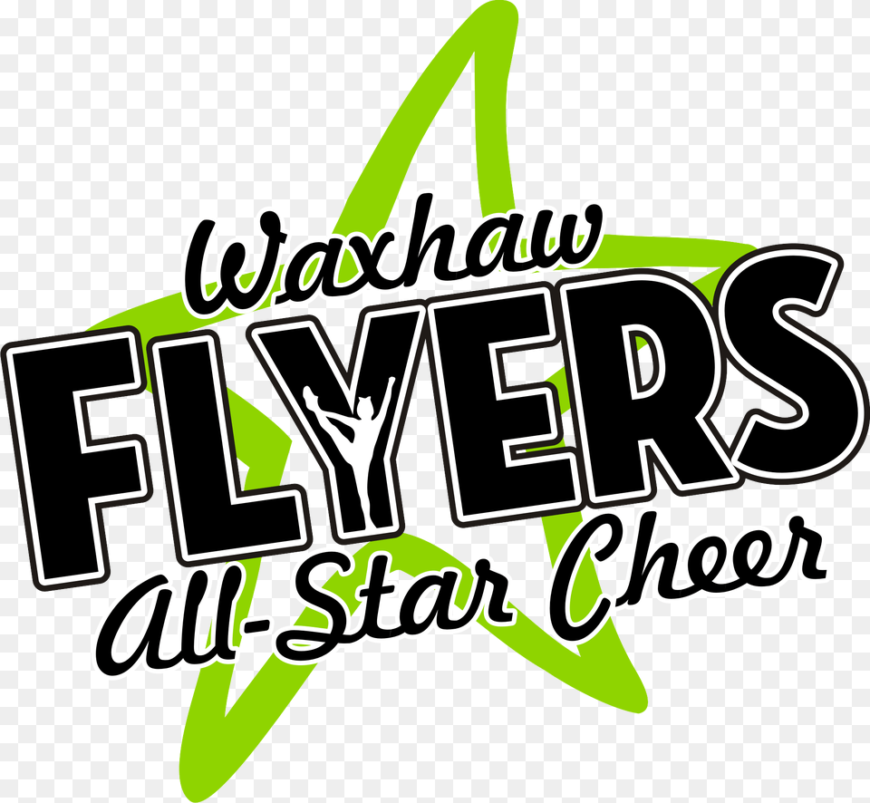 Logo Logo Logo Waxhaw Flyers All Star Cheer, Green, Text, Dynamite, Weapon Png