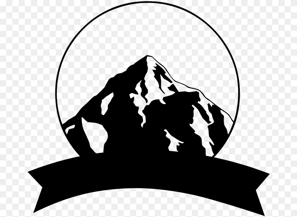 Logo Logo Template Logo For Photo Mountain Logo Hd, Gray Free Png