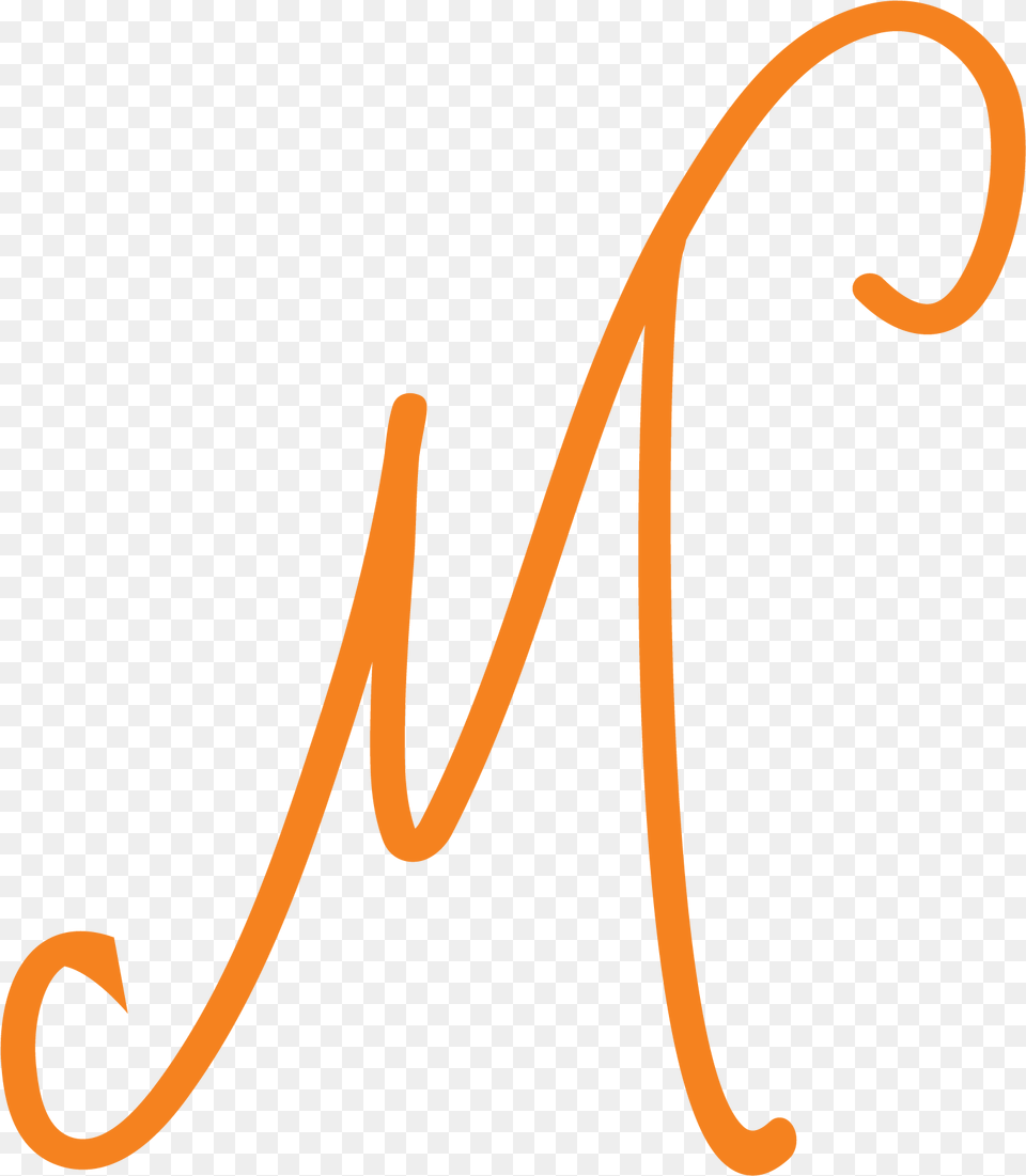 Logo M Orange, Handwriting, Text, Bow, Weapon Free Transparent Png