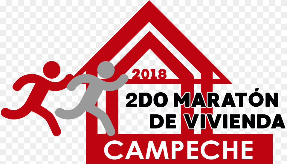 Logo Maraton De Vivienda Campeche, Sign, Symbol, Dynamite, Weapon Free Png Download