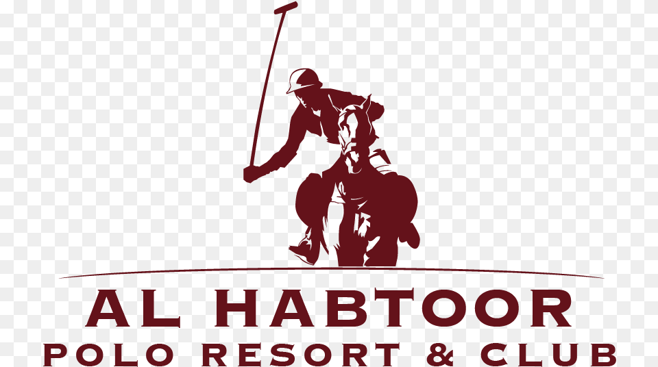 Logo Maroon Al Habtoor Polo Resort And Club, Mammal, People, Sport, Horse Png Image