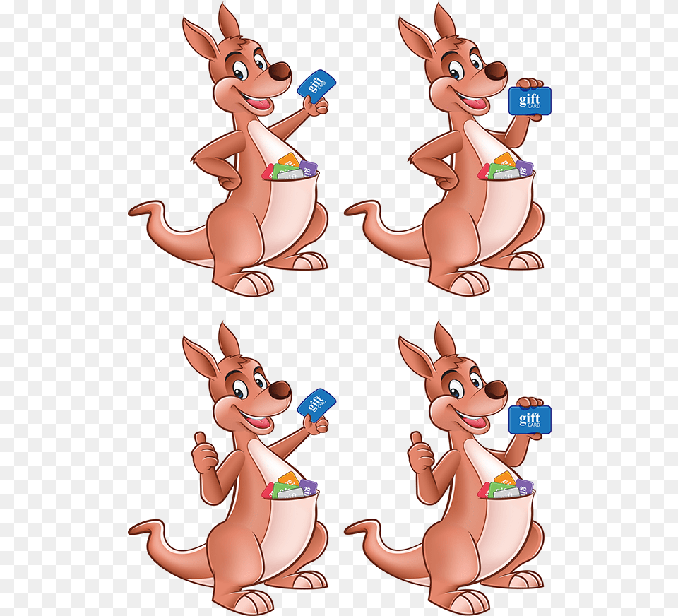 Logo Mascot Card Kangaroo Animal Figure, Baby, Person, Mammal Png