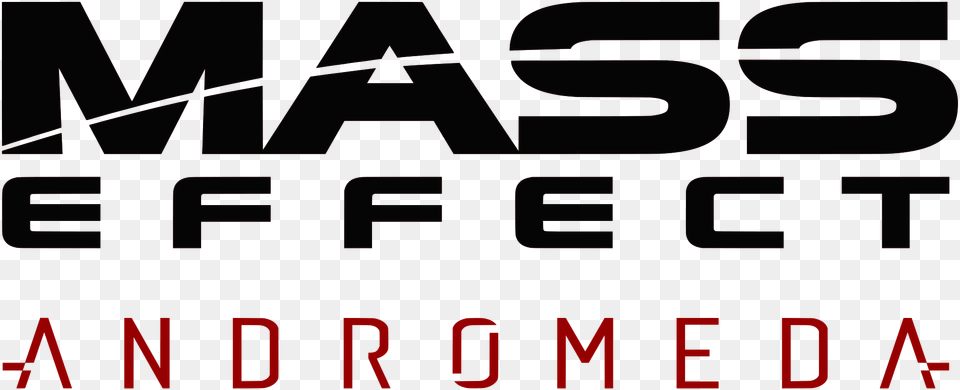 Logo Mass Effect Andromeda Zweifarbig, Scoreboard, Text Free Png Download