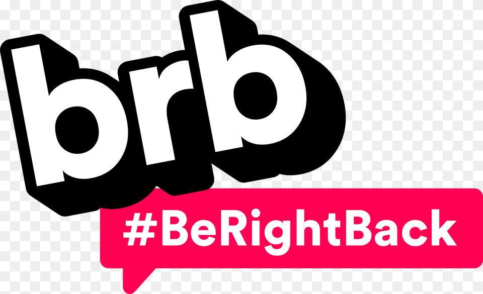 Logo Master Brb Be Right Back, Text Free Transparent Png