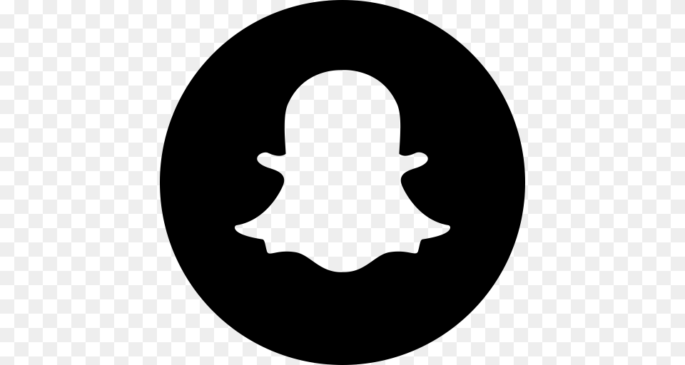 Logo Media Snapchat Social Icon, Gray Free Transparent Png