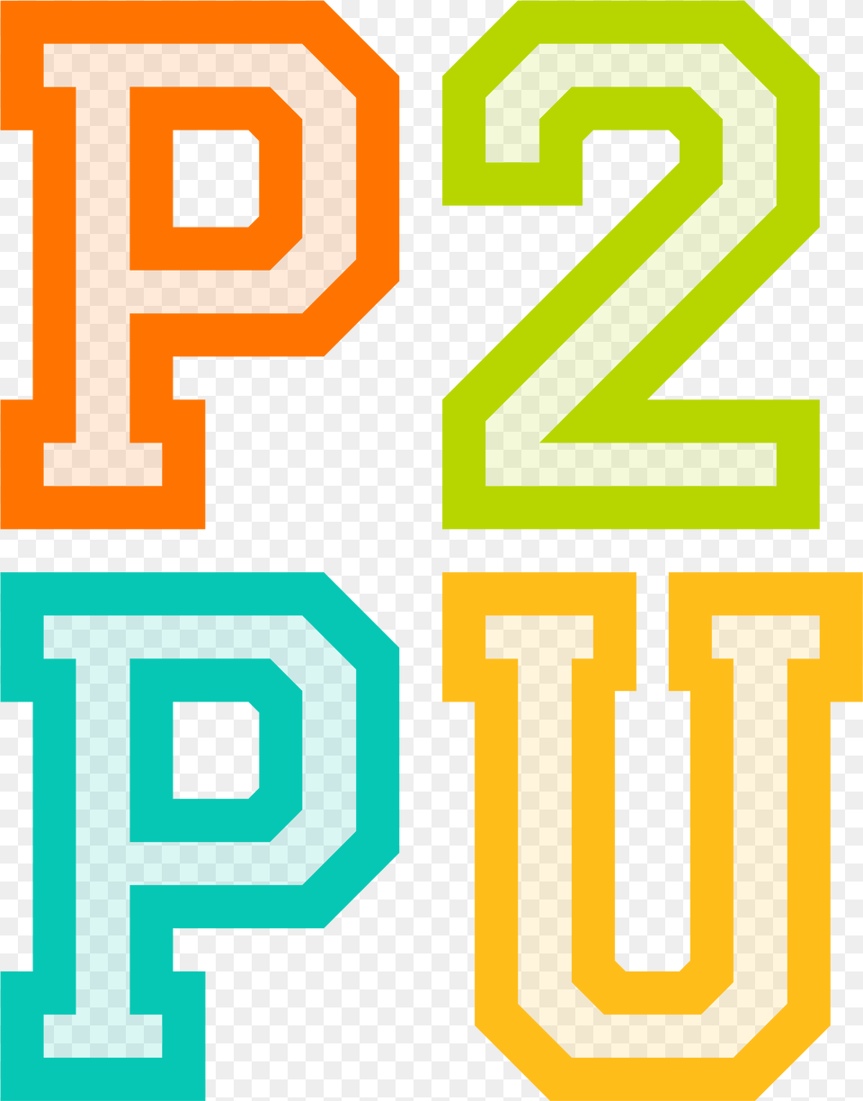 Logo Medium Rgb 02 P2pu Logo, Number, Symbol, Text, Cross Png