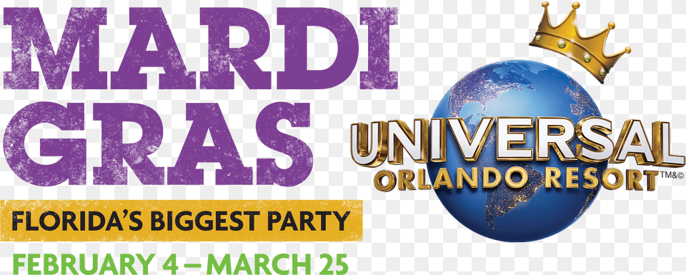 Logo Mg Withdates Hiresposmid Universal Studios Mardi Gras 2018, Astronomy, Outer Space Free Png Download