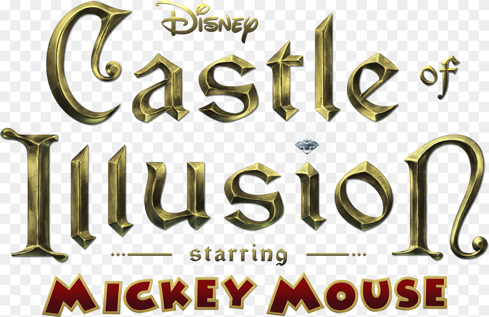 Logo Mickey Castle Of Illusion Logo, Text, Gun, Weapon, Blade Free Png Download