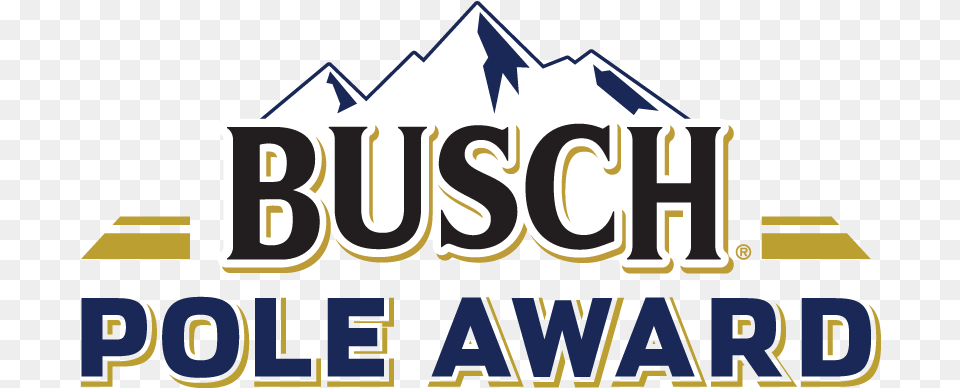 Logo Mountains Nascar Blue Busch Pole Busch Beer Pole Award Logo, Scoreboard, Text Png Image