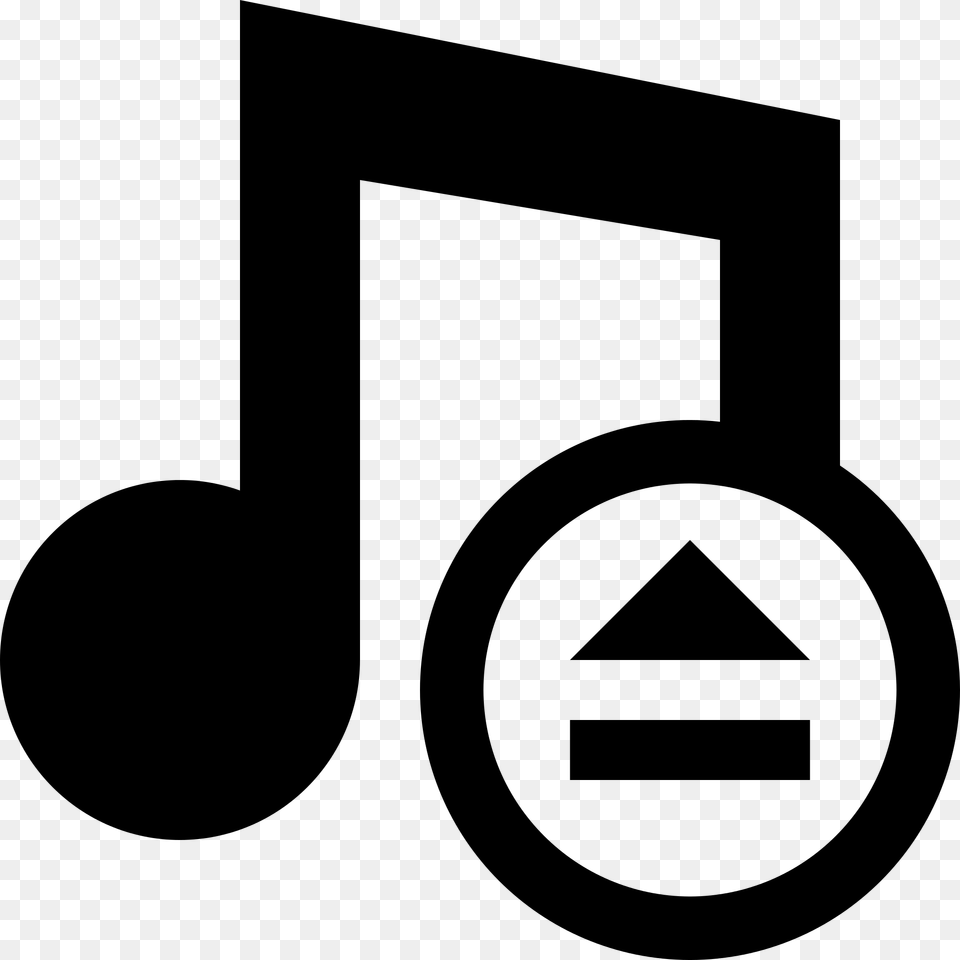 Logo Music And Button Black Clipart Music Settings Icon, Gray Free Transparent Png