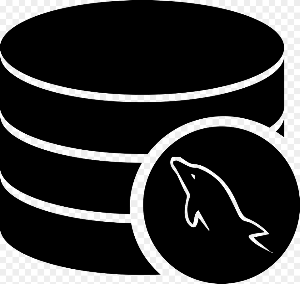 Logo Mysql Database Mysql Svg Icon Download Mysql Database Icon, Stencil, Animal, Mammal, Sea Life Png