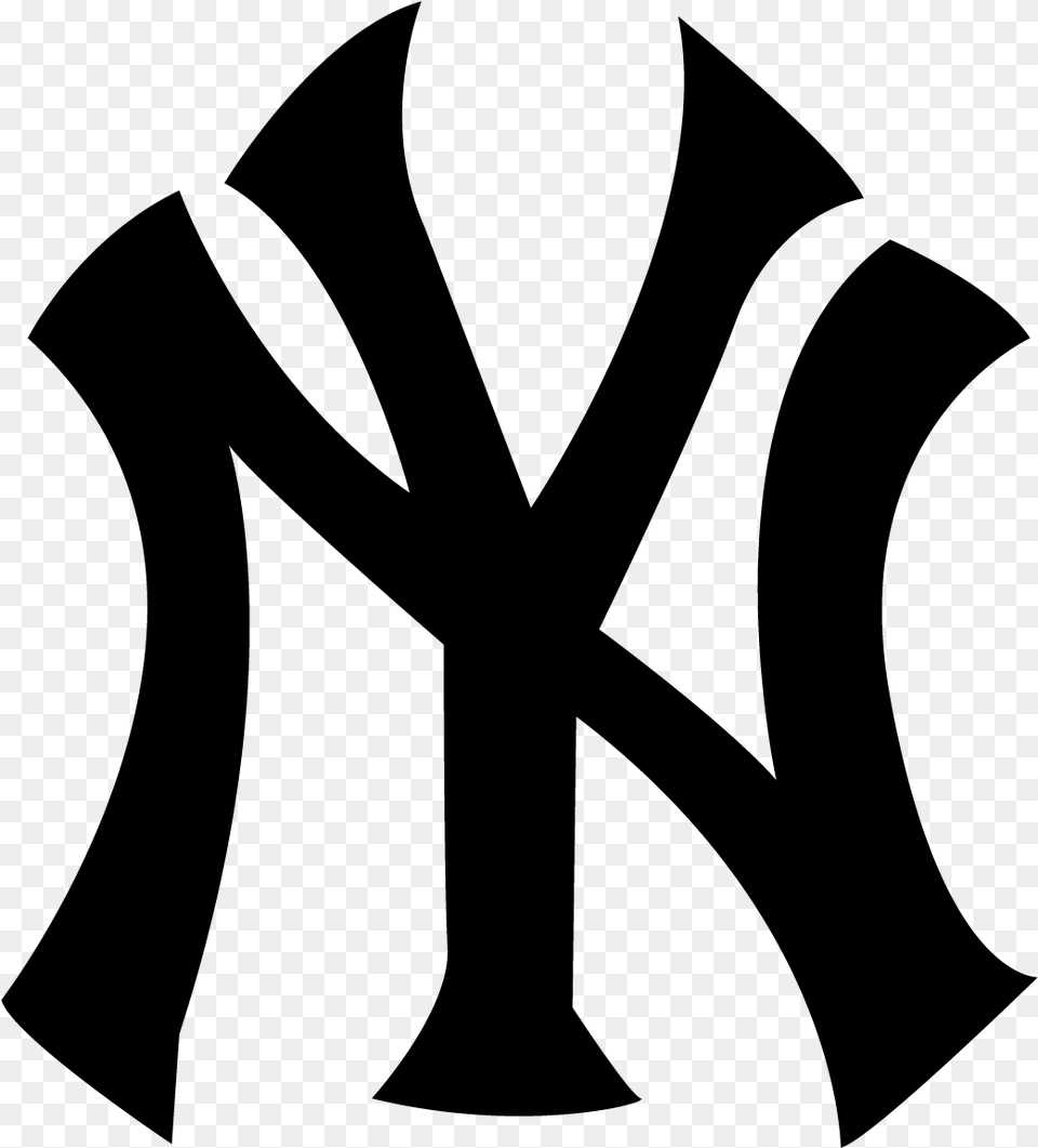 Logo New York Yankees, Gray Png