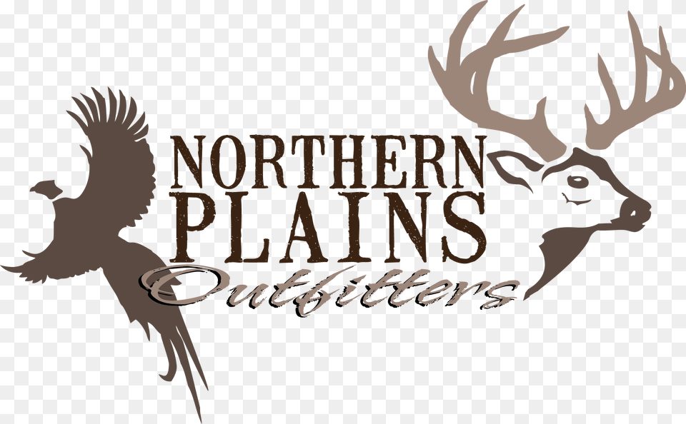 Logo Northern Plains Outfitters, Person, Animal, Deer, Mammal Free Png Download