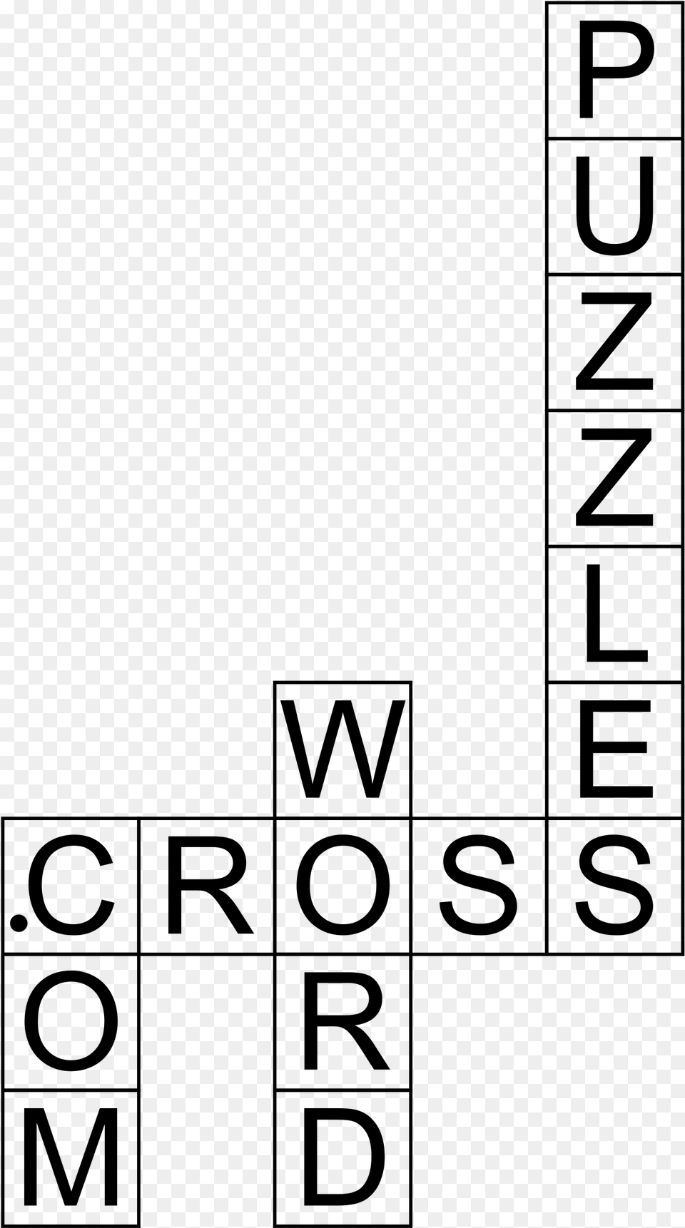 Logo Of A Typical Crossword Puzzle Website Clip Arts Crossword Puzzle Clipart, Gray Free Png Download