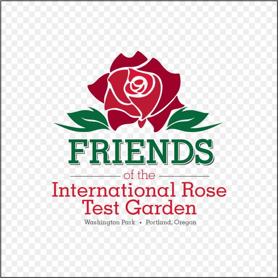 Logo Of Friends Of International Rose Test Garden Garden Roses, Advertisement, Flower, Plant, Poster Free Transparent Png