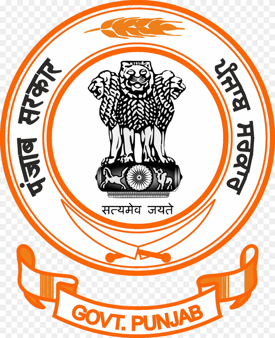 Logo Of Punjab Govt, Emblem, Symbol, Badge, Animal Free Png
