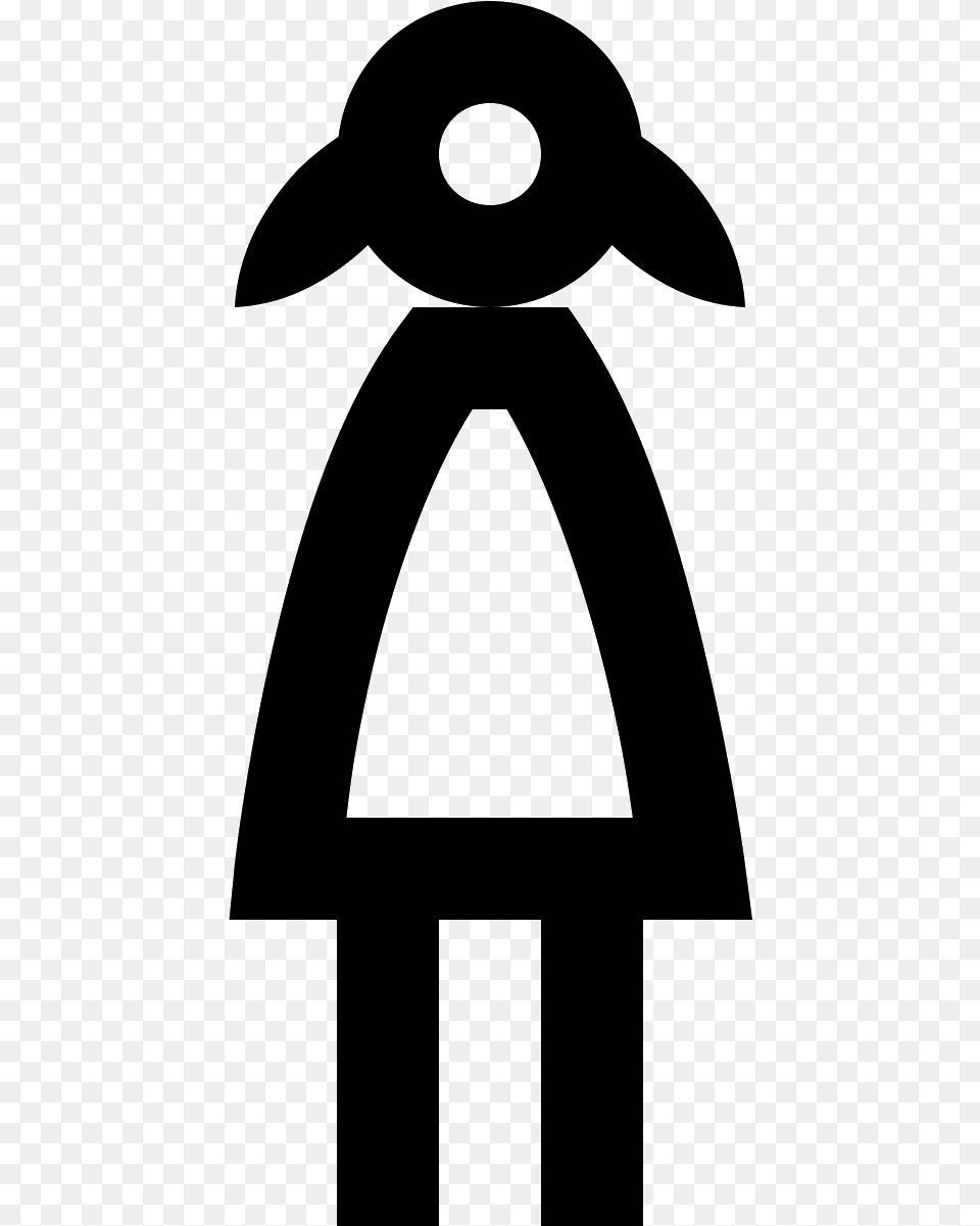 Logo Of The Girl Consists Of A Stick Figure With Two Icon, Gray Free Transparent Png