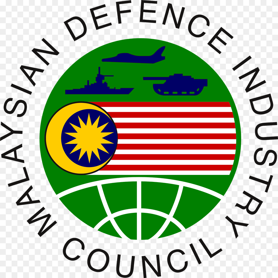 Logo Of The Malaysian Defence Industry Council Clipart, Badge, Symbol Free Png Download