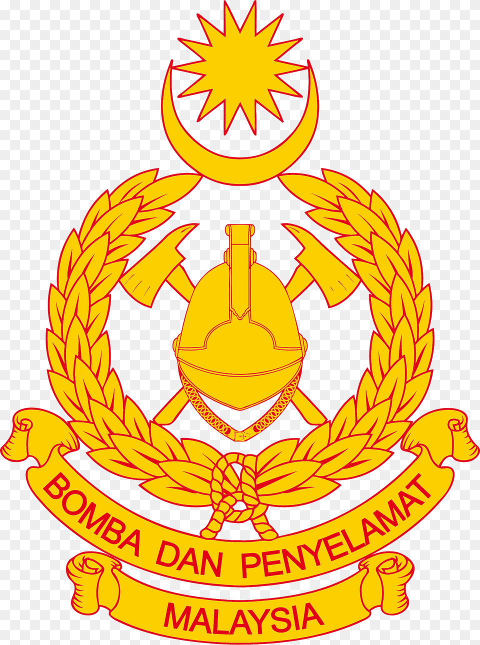 Logo Of The Malaysian Fire And Rescue Department Clipart, Emblem, Symbol, Badge, Dynamite Free Png Download