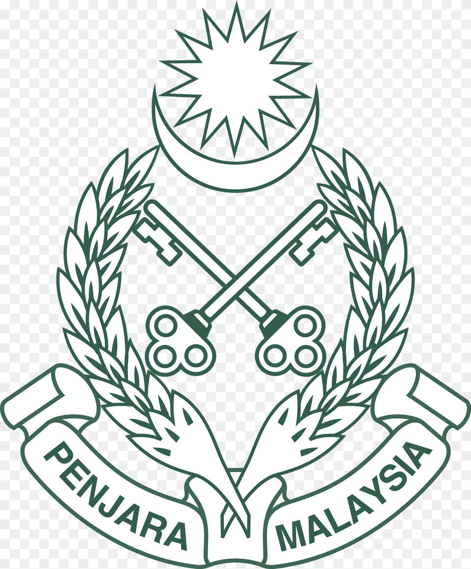 Logo Of The Malaysian Prison Department Clipart, Emblem, Symbol, Dynamite, Weapon Png