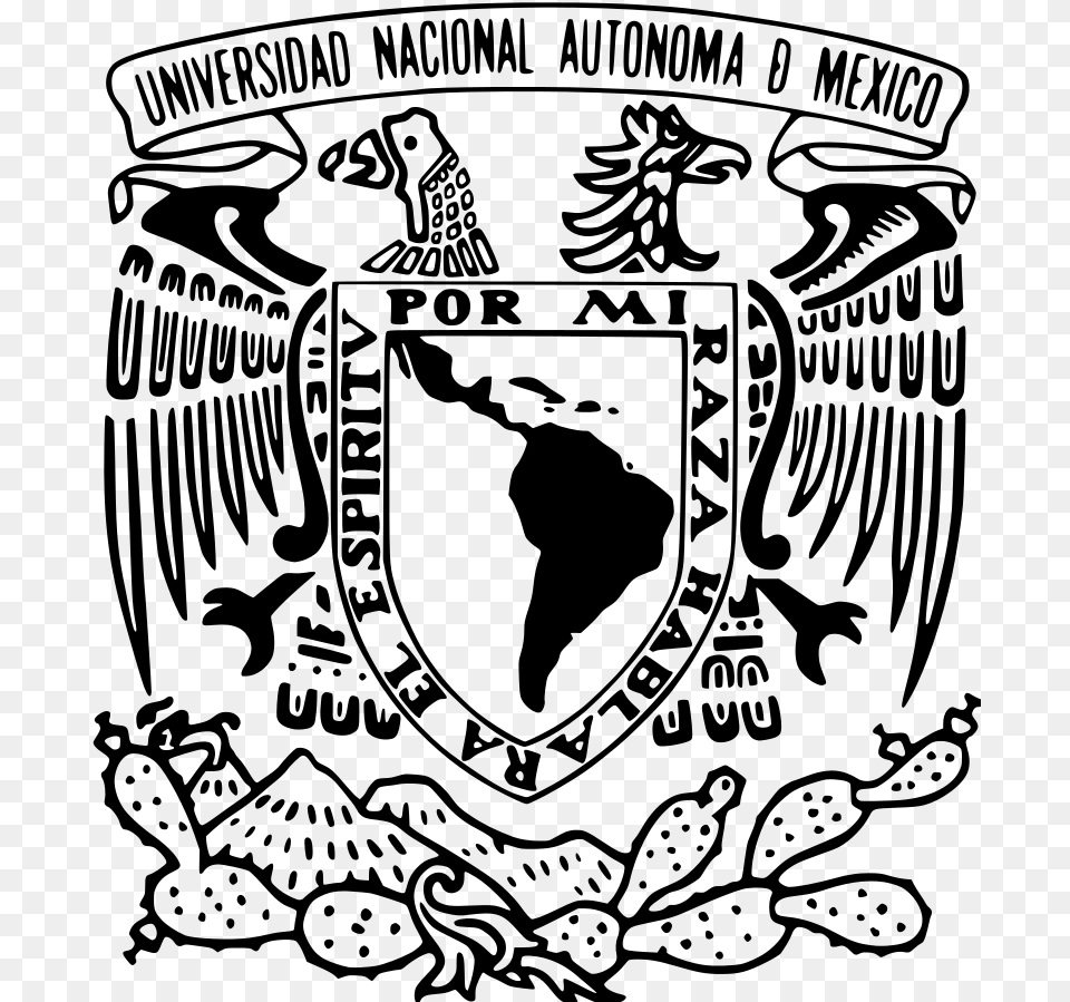 Logo Of The National University Of Mexico Designed National Autonomous University Of Mexico, Emblem, Symbol, Adult, Male Free Png Download