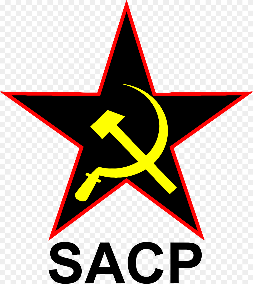 Logo Of The Sacp South African Communist Flag, Star Symbol, Symbol Png