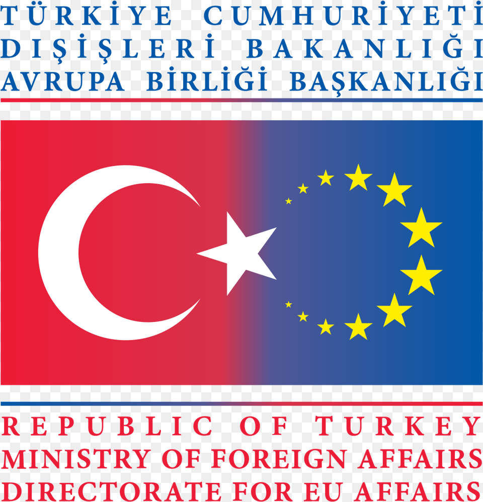 Logo Of The Turkish Application To The European Union Ministry Of European Union Affairs, Nature, Night, Outdoors, Symbol Free Png Download