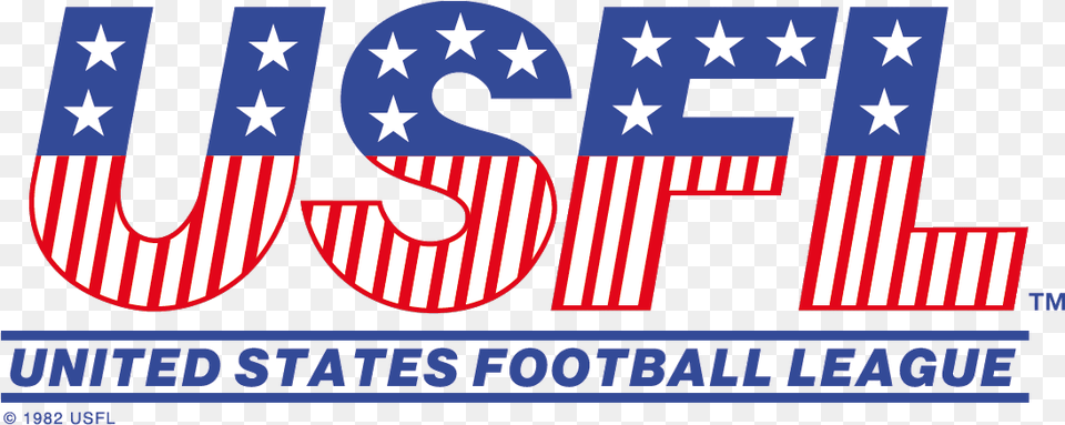 Logo Of The United States Football League United States Football League, American Flag, Flag, Text Free Png Download