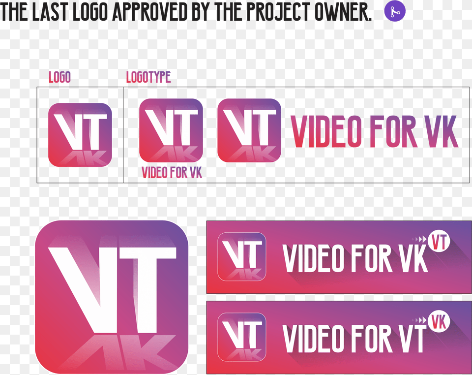 Logo Offer For Video Vk Or Vt Graphic Design, Purple, Text, Scoreboard Png Image