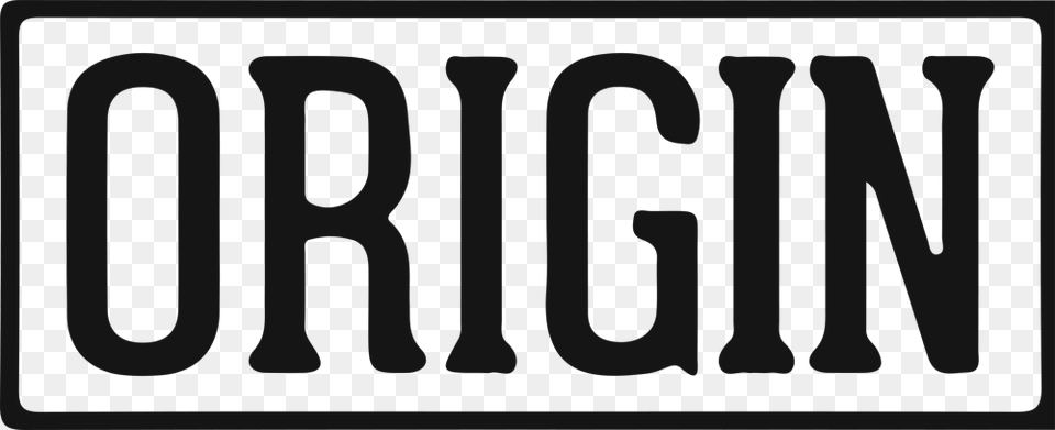 Logo Origin Milk Black And White, License Plate, Transportation, Vehicle, Chess Png