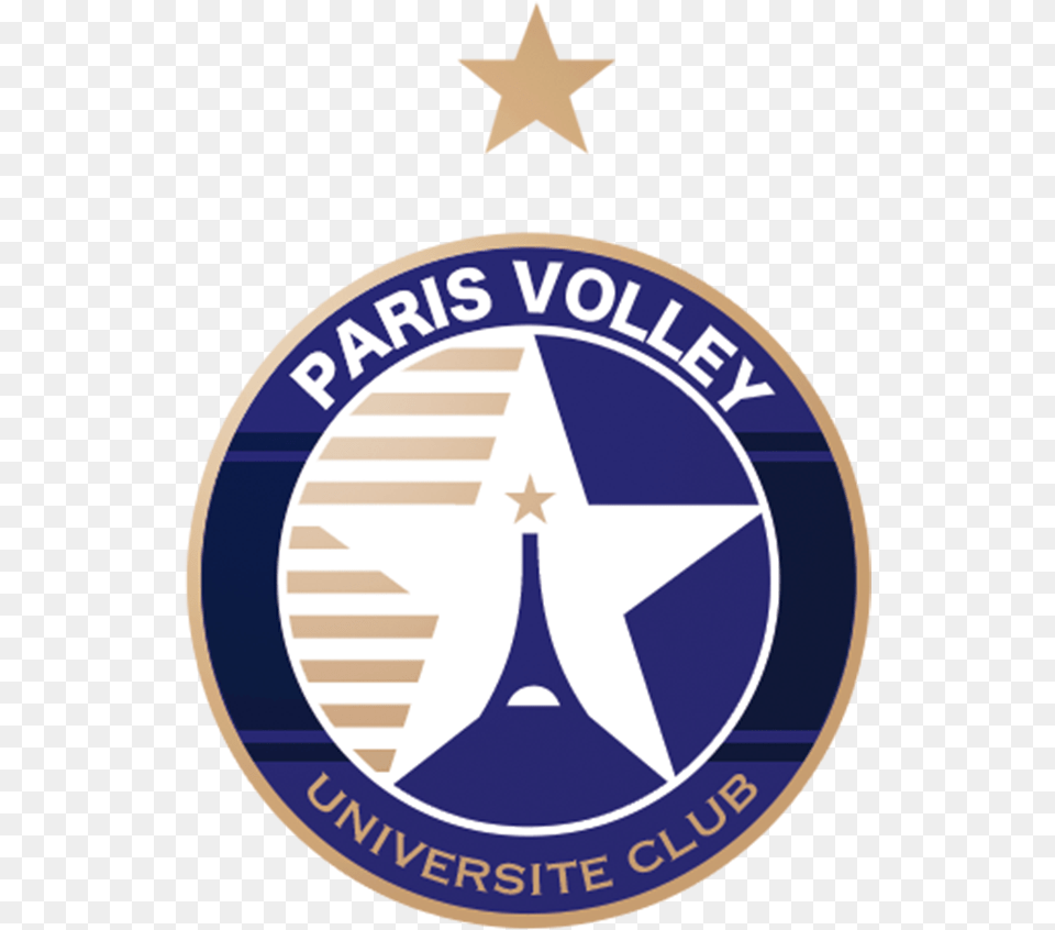 Logo Paris Volley Paris Volley, Symbol, Badge, Star Symbol, Emblem Png Image