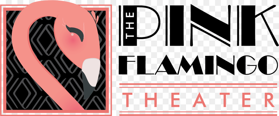 Logo Pink Flamingo Theater Monterey, Animal, Bird, Person Free Png Download