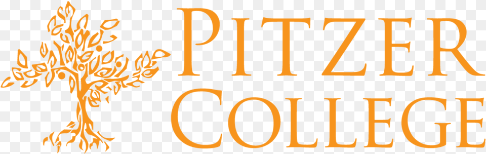 Logo Pitzer College Orange Transparent Bgnd, Plant, Tree, Text, Outdoors Png Image