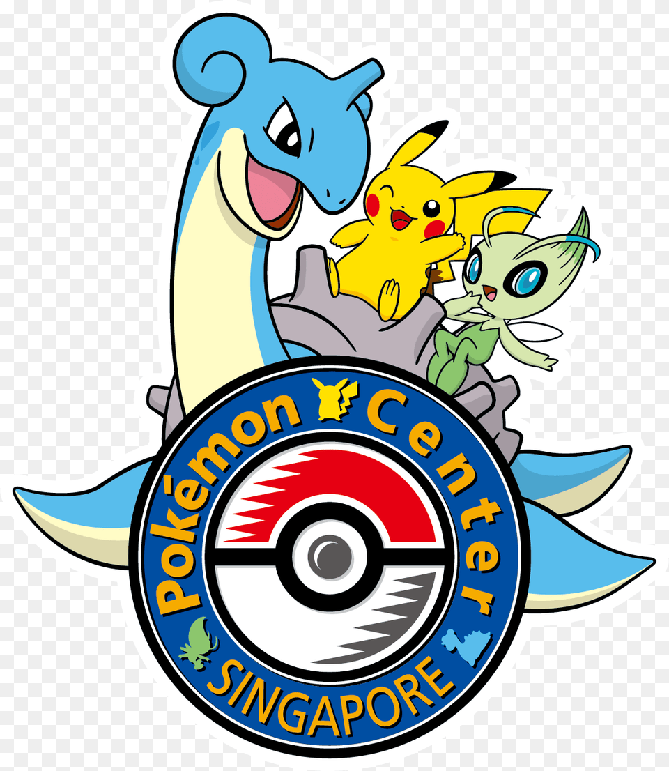 Logo Pokemon Center Singapore Logo, Badge, Symbol, Cartoon, Emblem Png