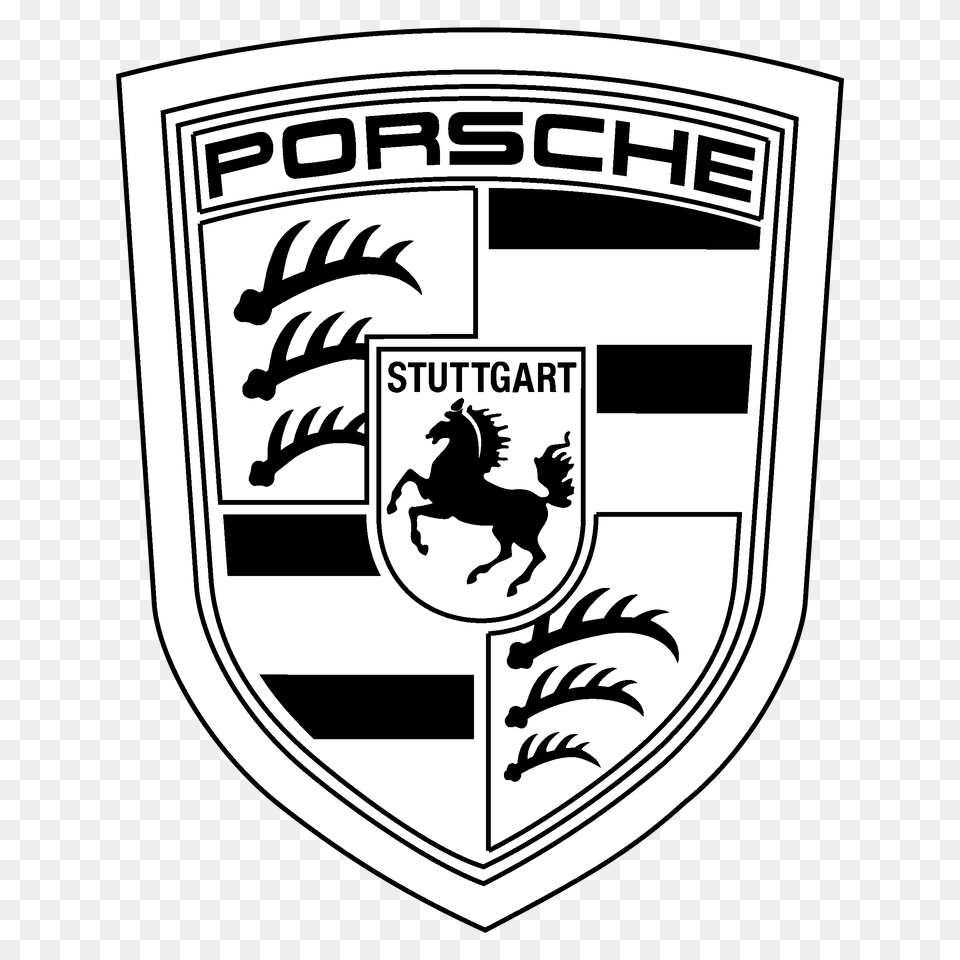 Logo Porsche Porsche Logo, Armor, Emblem, Symbol, Animal Png