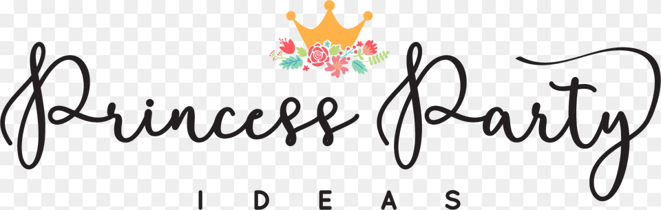 Logo Princess Party, Text, Handwriting Free Transparent Png